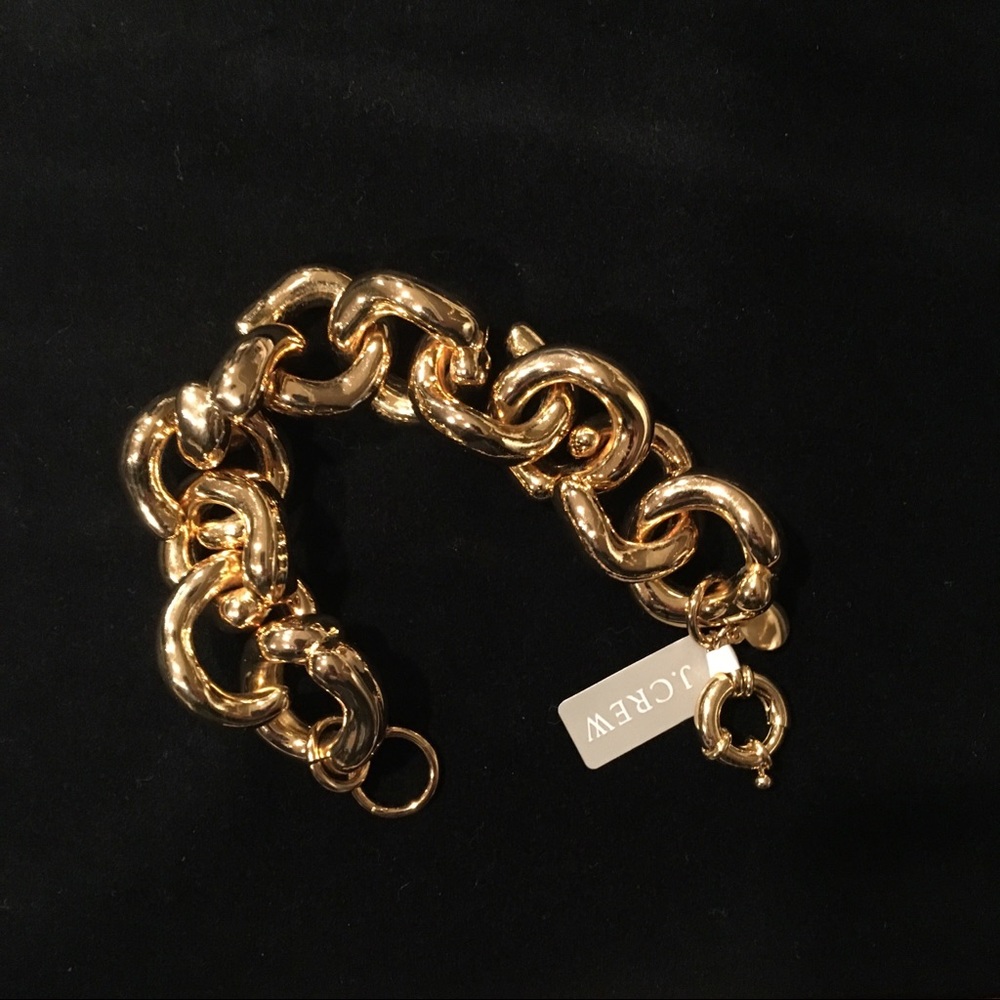 J. Crew Goldstone Large Link Bracelet